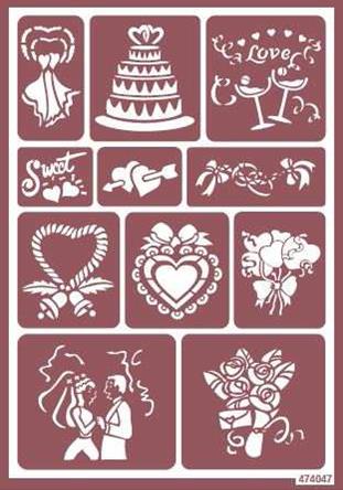 Stencil Flex 24 Amor