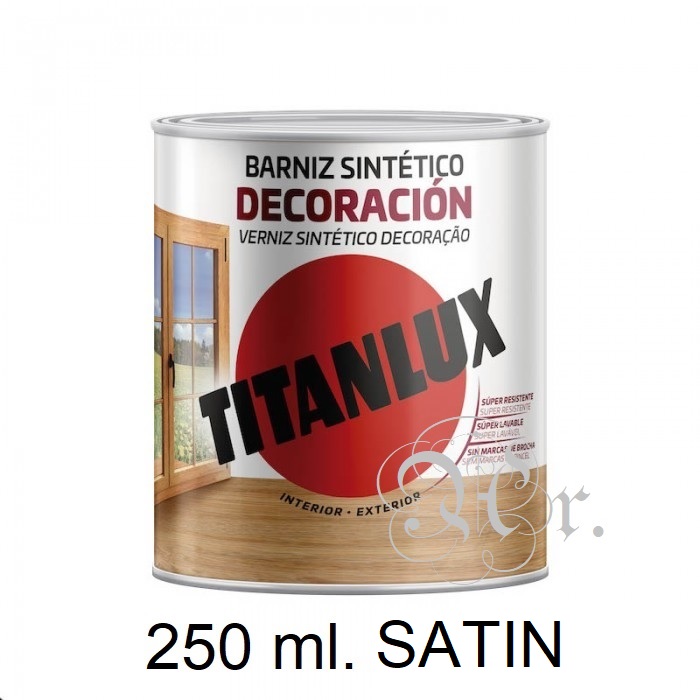Barniz Titan Satinado Incoloro 250 ml