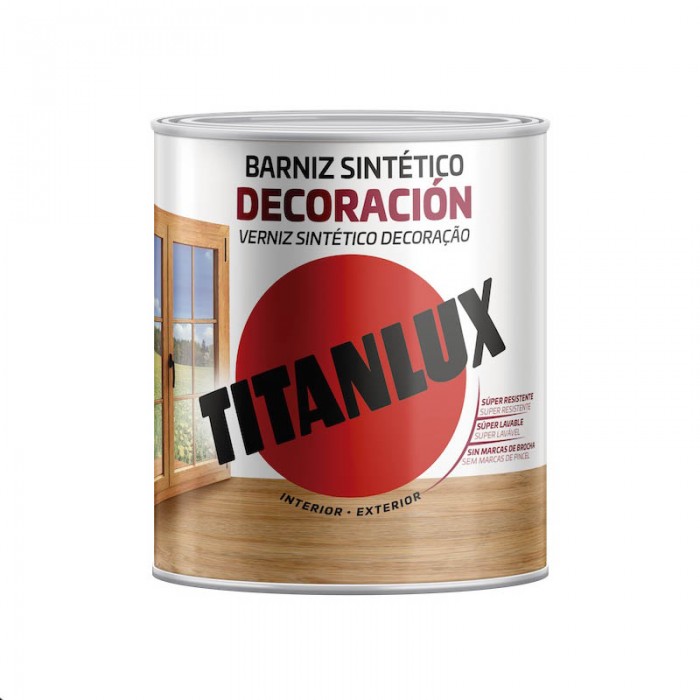 Barniz Titan Satinado Incoloro 750 ml