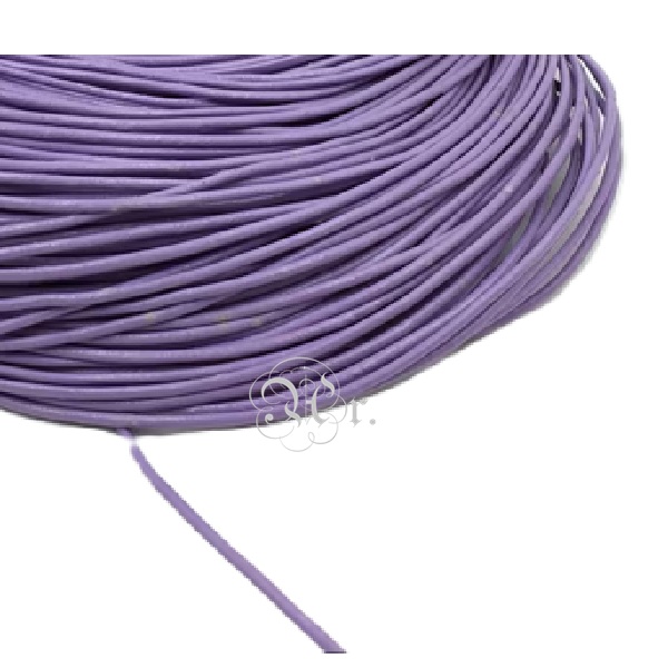 Cordon Cuero 2 Mm. 20 M. Lila