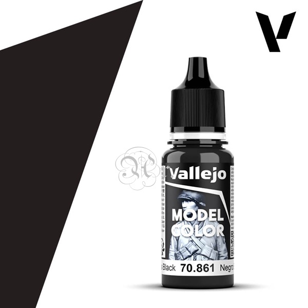 Vallejo Model Color 70.861 Negro Brillo 18 ml