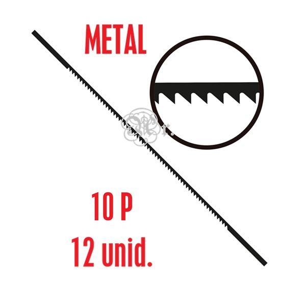 Pelos Metal 13 Cm. Nº 10 12 U.