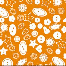 Goma Eva Botones Naranja 33*50 Cm.