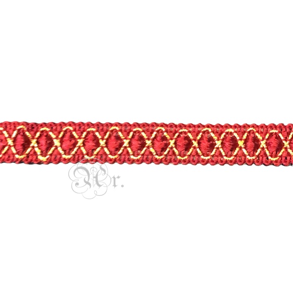 Pasamaneria Col. 146 Rojo/Oro