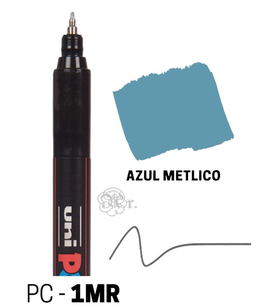 Rotulador Posca PC-1MR Azul metalico