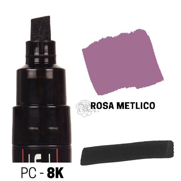 Rotulador Posca PC-8K Rosa metalico