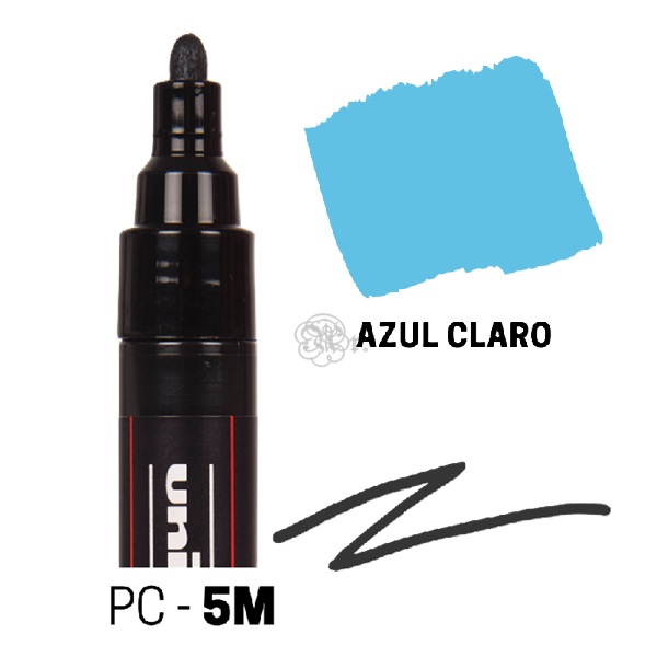 Rotulador Posca PC-5M Azul claro