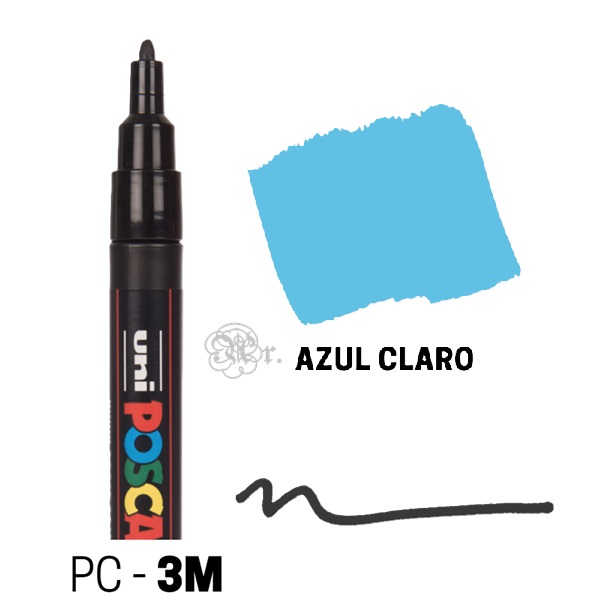 Rotulador Posca PC-3M Azul claro