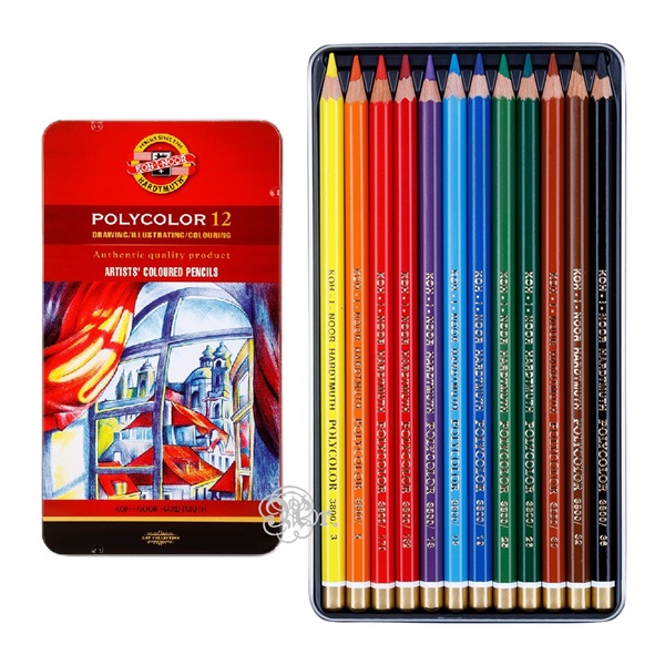 Lapices Polycolor Koh-i-noor 12 colores