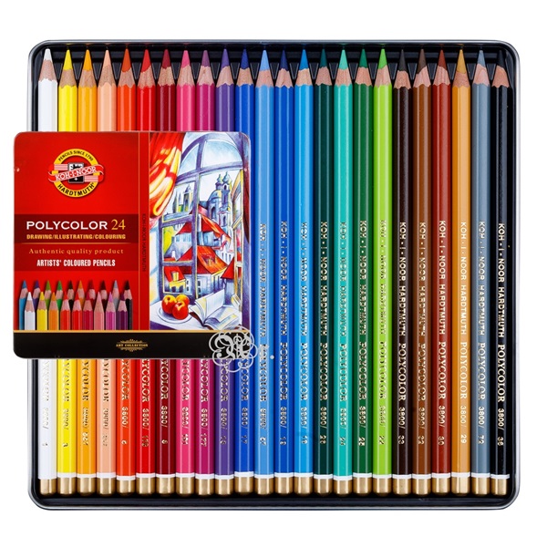 Lapices Polycolor Koh-i-noor 24 colores