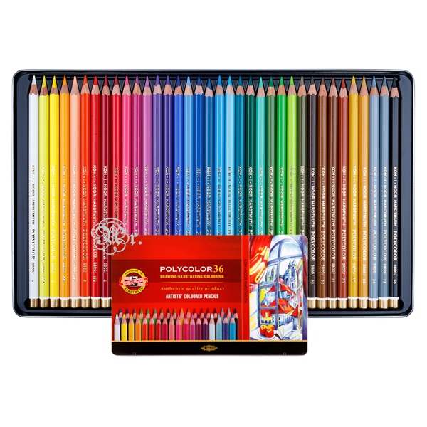 Lapices Polycolor Koh-i-noor 36 colores