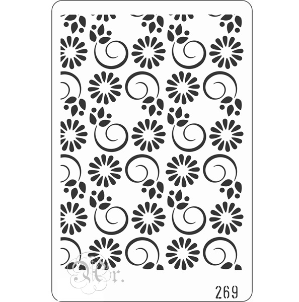 Stencil 20*30 Cm. 269 Flores