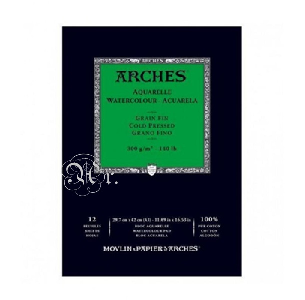 Block Acuarela Arches 29.7*42 Cm. GF 12h.