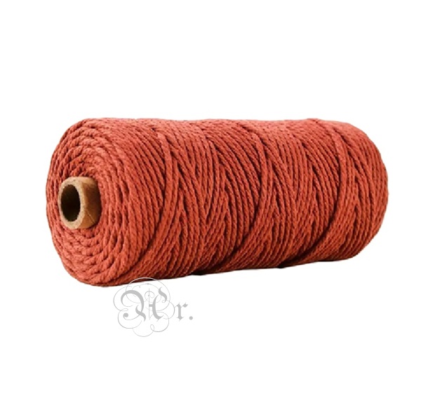 Bobina Macrame 2 Mm. Naranja Oscuro