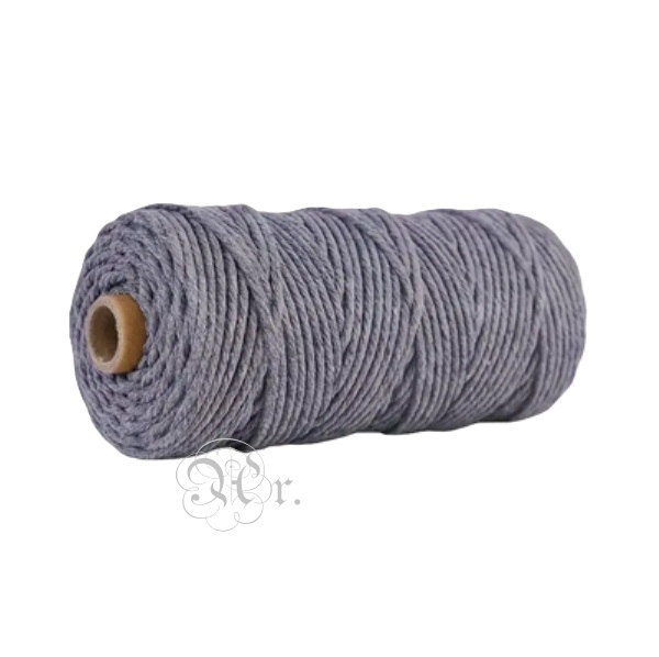 Bobina Macrame 5 Mm. Gris