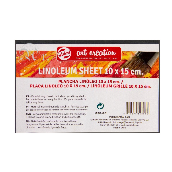 Plancha Linoleo 10*15 Cm. Talens