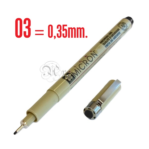 Rotulador Sakura Pigma Micron 03 Negro