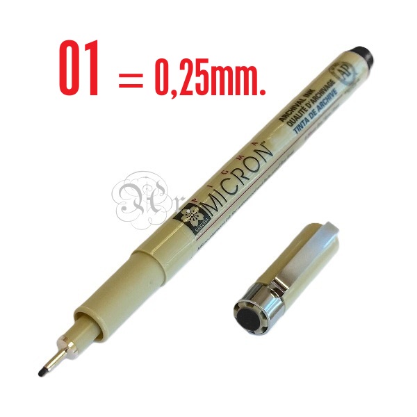 Rotulador Sakura Pigma Micron 01 Negro
