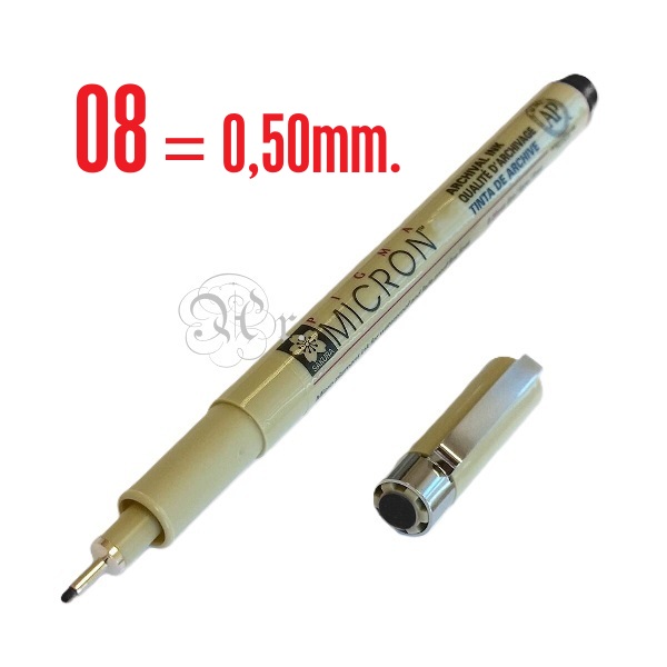 Rotulador Sakura Pigma Micron 08 Negro
