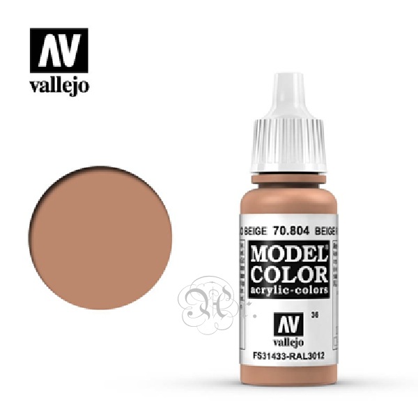 Vallejo Model Color 70.804 Rojo Beige 17 ml
