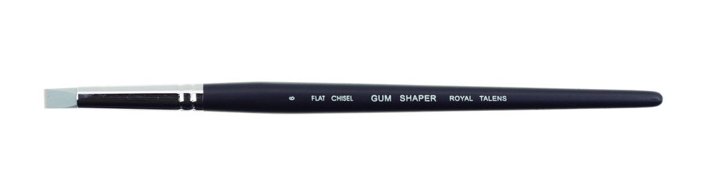 Pincel de goma dura plano nº6