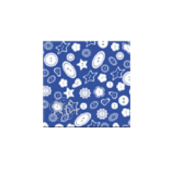 Goma Eva Botones Azul 33*50 Cm.