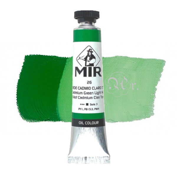 Oleo MIR 26 Verde Cadmio Claro Tono 20 ml