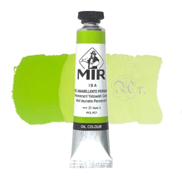 Oleo MIR 19A Verde Amarillento Permanente 20 ml