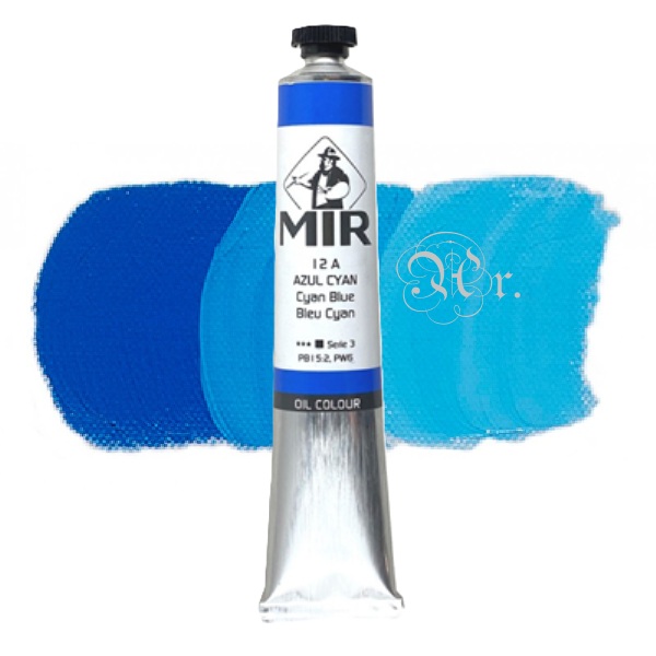 Oleo MIR 12A Azul Cyan 60 ml