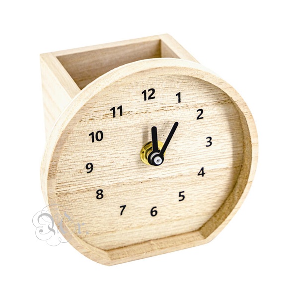 Portalapices Reloj 11.5*11*8.5 Cm.