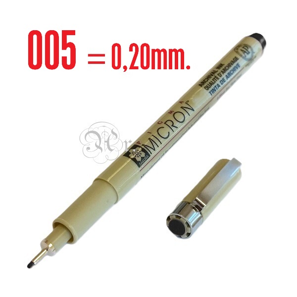 Rotulador Sakura Pigma Micron 005 Negro