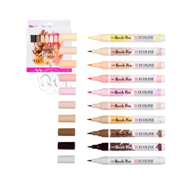 Set 10 Rotuladores Ecoline Retrato