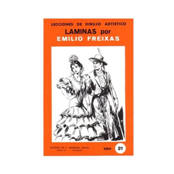 Set 12 Laminas Emilio Freixas 21 Trajes Regionales