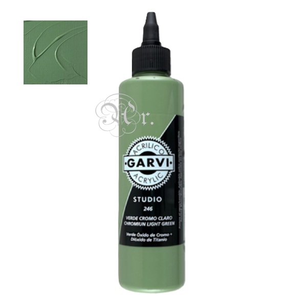 Acrilico Garvi 200 ml. VERDE CROMO CLARO