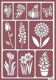[1823126] Stencil Flex 26 Floral