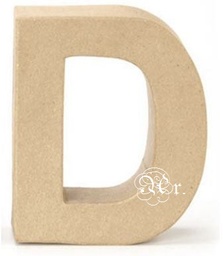 [2012304] Papel Mache Letra D 17.5 Cm.