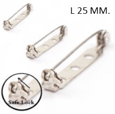 [0808B49] Aguja Broche 2.5 Cm. 50 U.