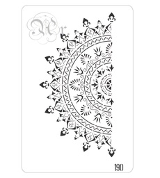 [0848190] Stencil 20x30 cm 190 Media Mandala