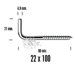 [050922650] Alcayata 22*100 50 Unid.