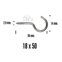 [0509307] Hembrilla A. 18*50 12 U.