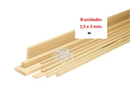 [0513153] Liston 1.5*3*1000 Mm. 8 U.