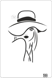 [0848199] Stencil 20*30 Cm. 199 Vintage