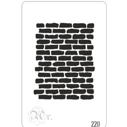 [0848220] Stencil 20*30 Cm. 220 Muro
