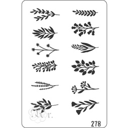 [0848278] Stencil 20*30 Cm. 278 Ramos