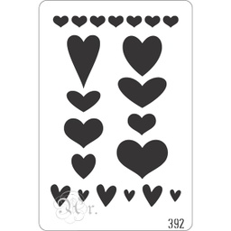 [0848392] Stencil 20*30 Cm. 392 Corazones