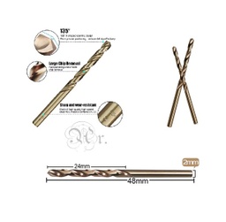 [1010120] Set 2 Brocas Hss Cobalto 2 Mm.