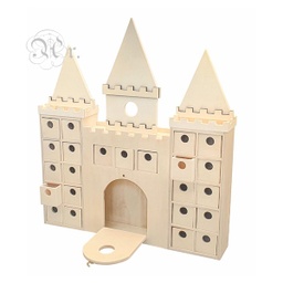 [1113719] Calendario Adviento Castillo 26.5*40*6.7 Cm.