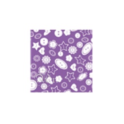 [0722436] Goma Eva Botones Violeta 33*50 Cm.