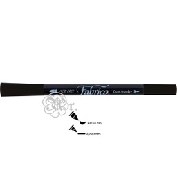 [1808902] Rotulador Tejido 2 Puntas Negro