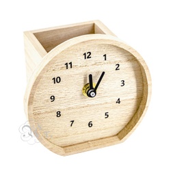 [1113724] Portalapices Reloj 11.5*11*8.5 Cm.
